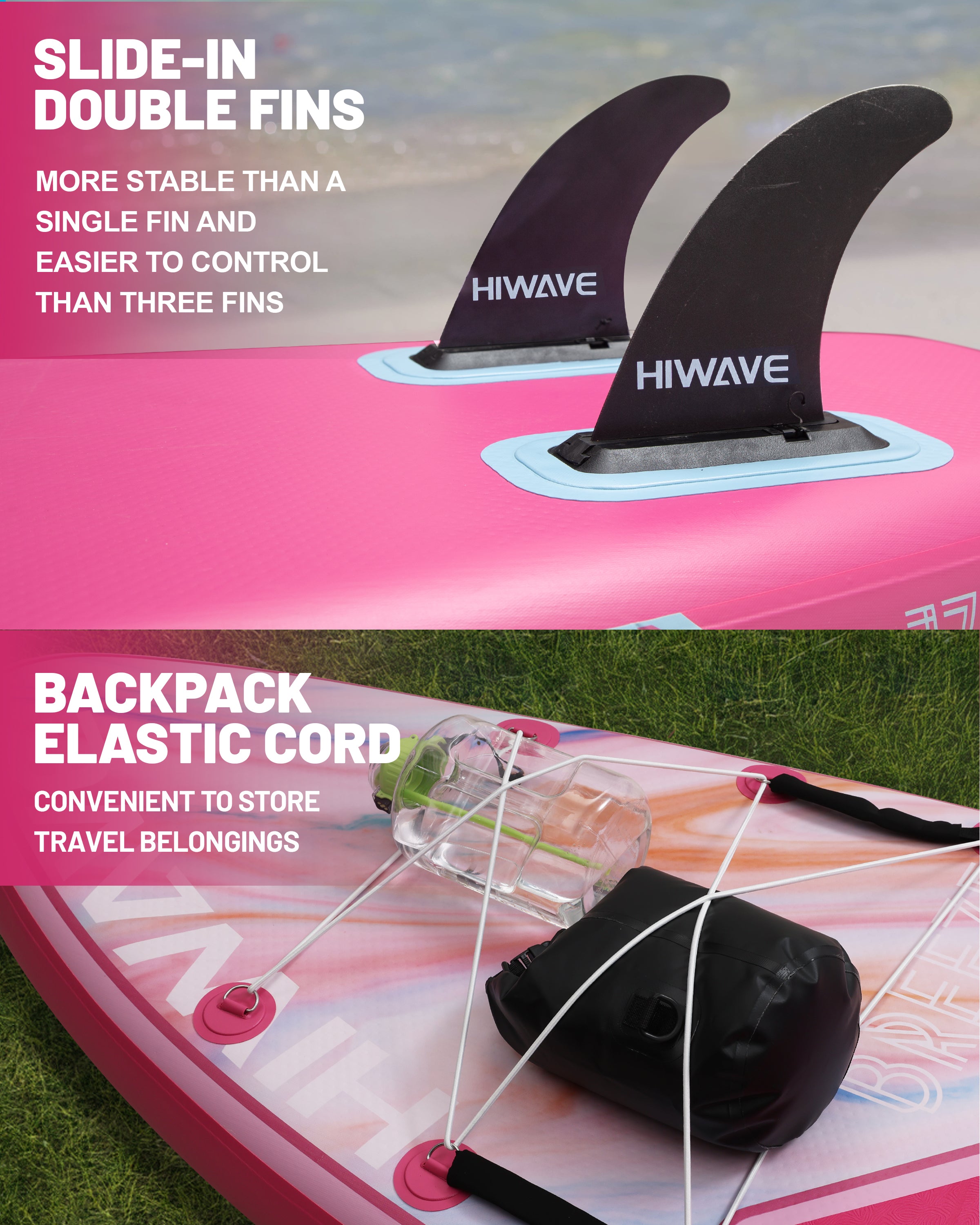 Inflatable Stand Up Paddle Board 11’*34”*6” Sup Board, 420lbs Capacity Adult&Youth Paddle Board, Pet Friendly for Ocean&Lake, w/Double Action Hand Pump
