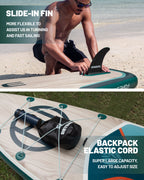 Hiwave shallow wood grain low-end paddle board