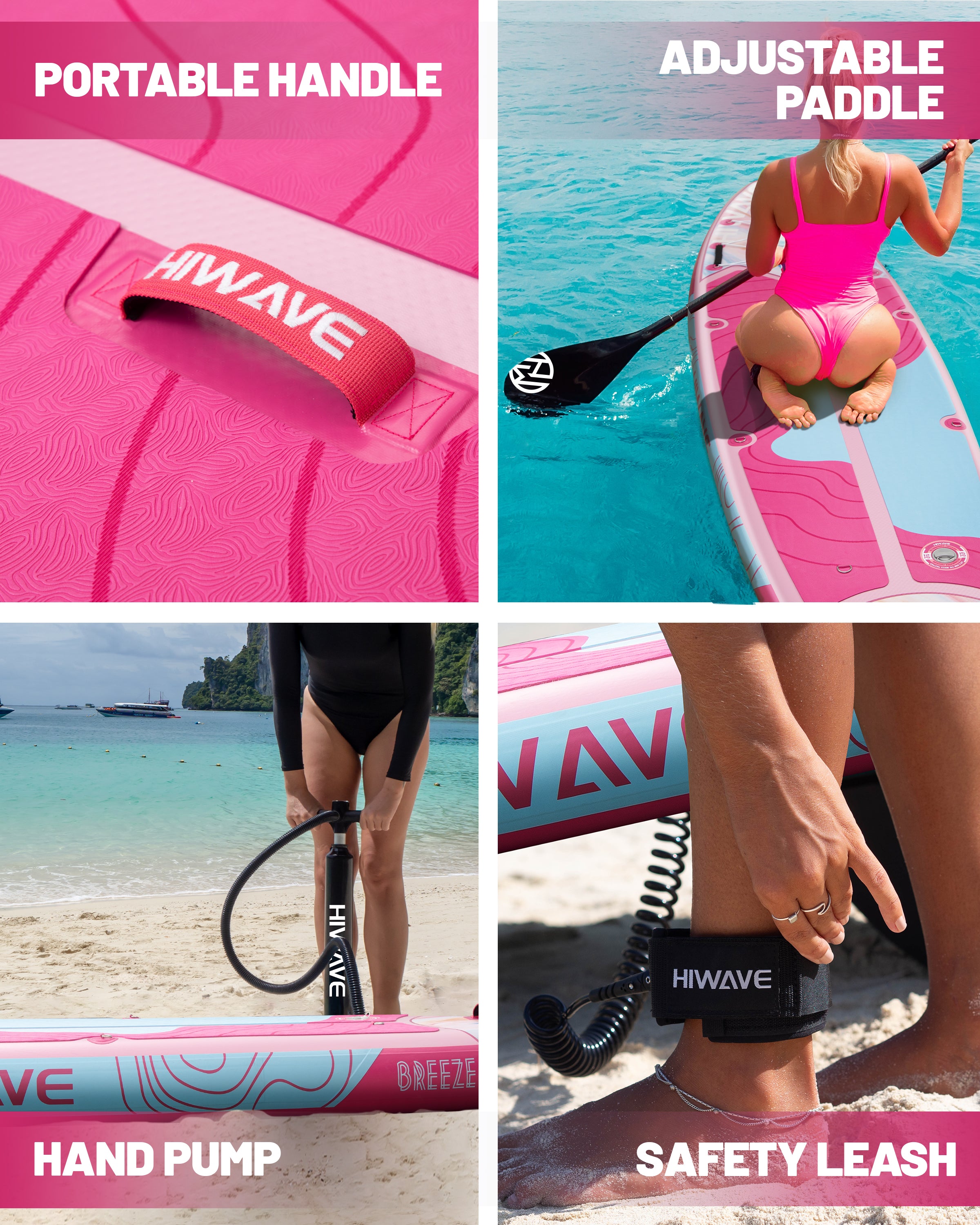Inflatable Stand Up Paddle Board 11’*34”*6” Sup Board, 420lbs Capacity Adult&Youth Paddle Board, Pet Friendly for Ocean&Lake, w/Double Action Hand Pump