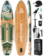 11'6"x35" Inflatable Paddle Board, 450lbs Extra Wide Stand Up Sup Board for Adults, Blow Up Paddleboard Kayak Non-Slip Stable Deck Boat for Yoga Fishing Surf