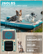Dog Ramp for Boat, Dog Floats for Pool,Safe Entry and Exit w/High Load Bearing Capacity, Anti Slip and Puncture Resistant, Suitable for Large, Medium, Small Dogs, Without Harming Their Paws