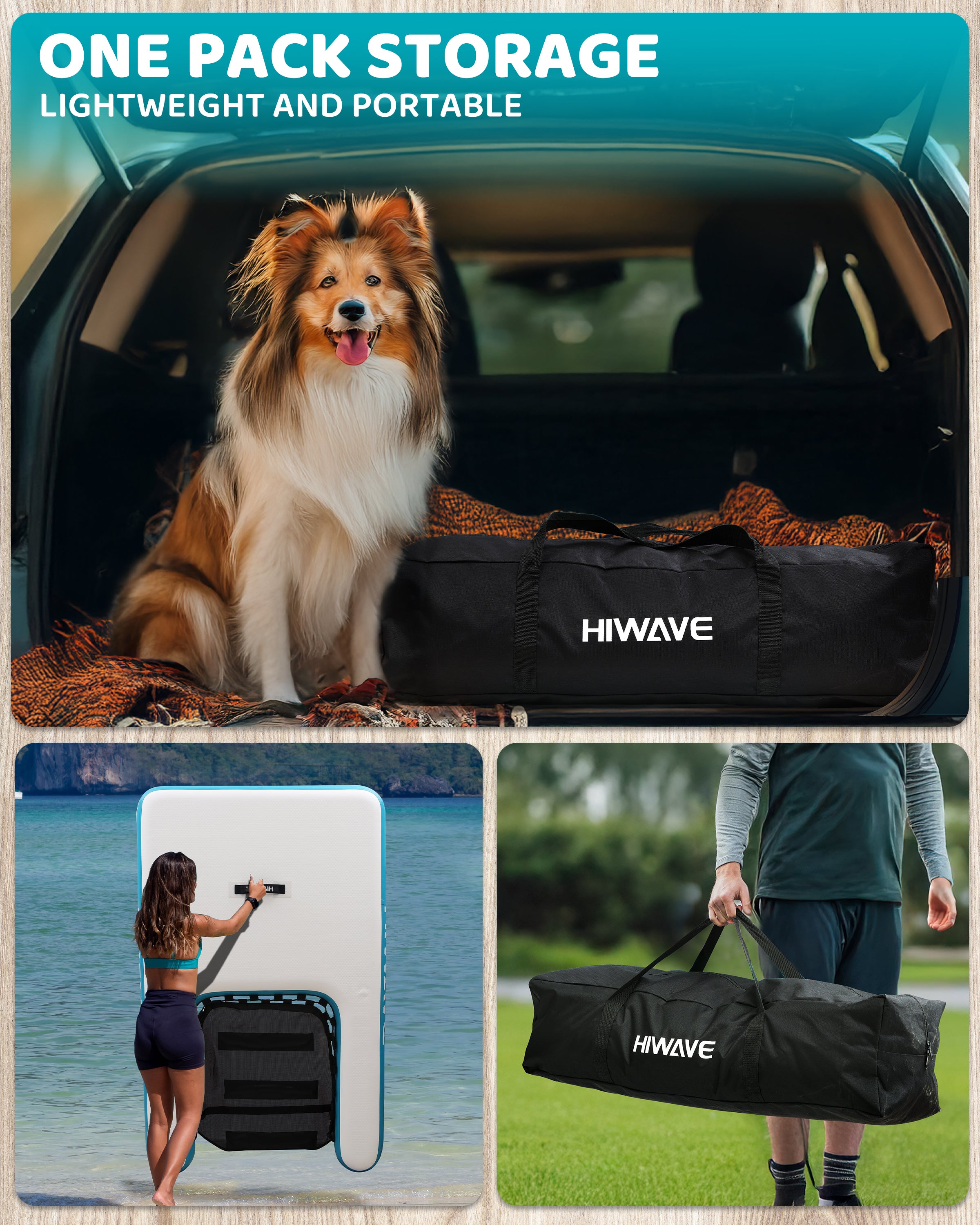 Dog Ramp for Boat, Dog Floats for Pool,Safe Entry and Exit w/High Load Bearing Capacity, Anti Slip and Puncture Resistant, Suitable for Large, Medium, Small Dogs, Without Harming Their Paws