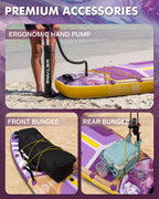 11'6"x35" Inflatable Paddle Board, 450lbs Extra Wide Stand Up Sup Board for Adults, Blow Up Paddleboard Kayak Non-Slip Stable Deck Boat for Yoga Fishing Surf
